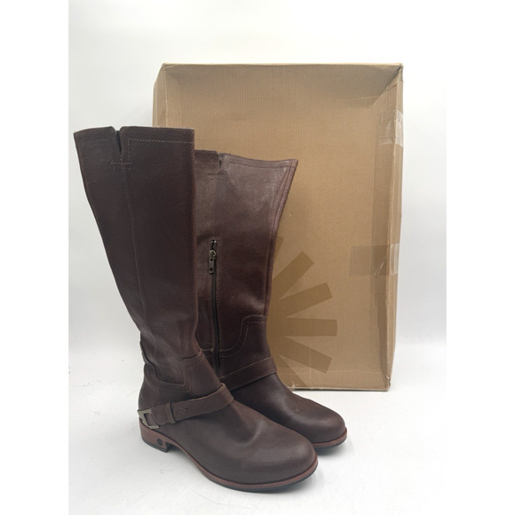UGG CHANNING Women's NEW Boot Chocolate Brown US Size 6 Medium (3184) - Picture 1 of 9